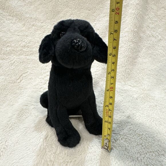 Hero Industries Black Lab Labrador Retriever 8” Sitting Dog Puppy Plush - Picture 5 of 5